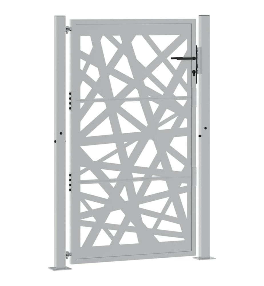 Gartentor 100x150 cm Cortenstahl Helles Design