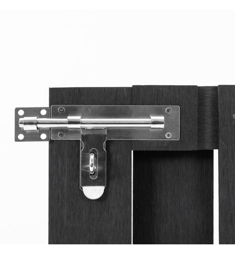 Gartentor WPC 100 x 80 cm Grau