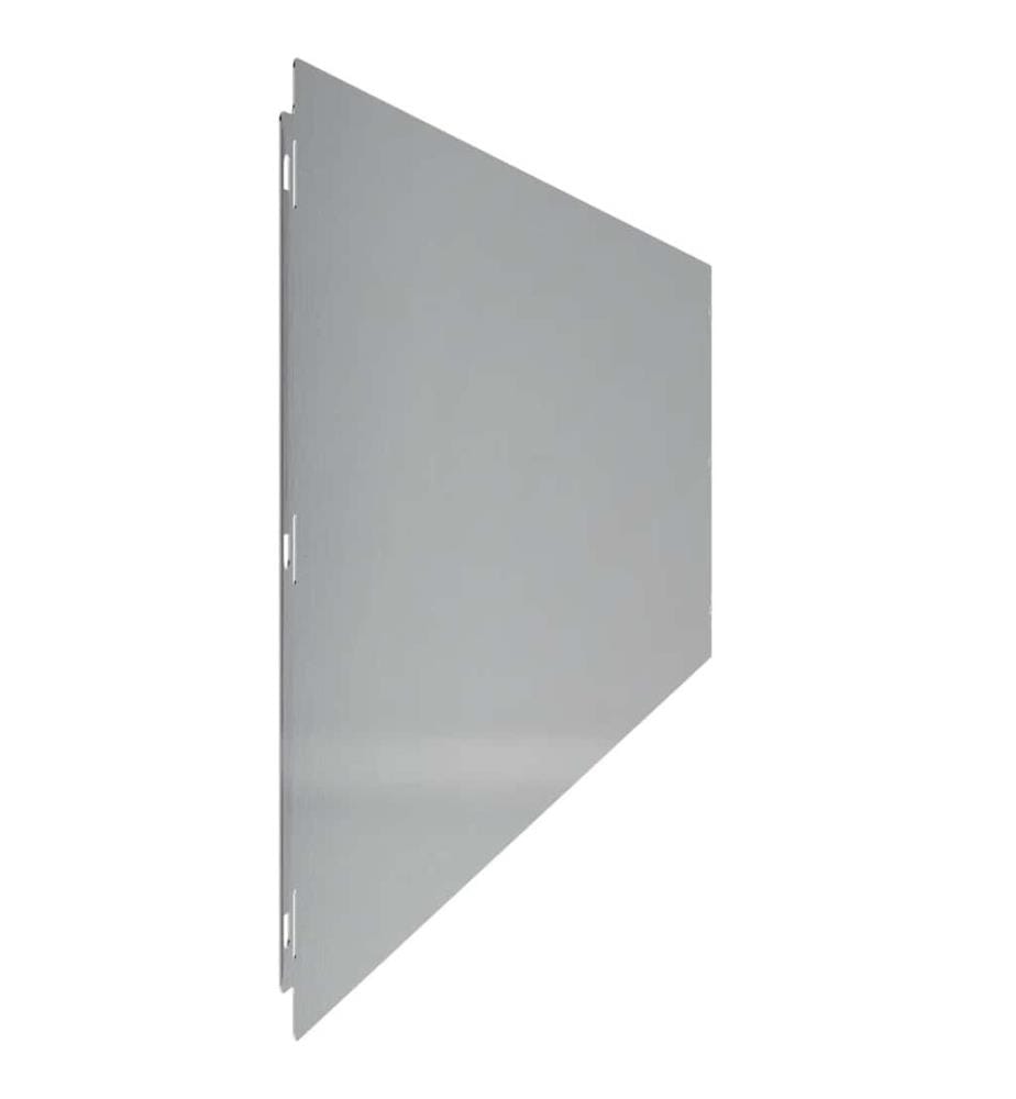 Bordures de pelouse 10 pcs 25x103 cm acier galvanisé