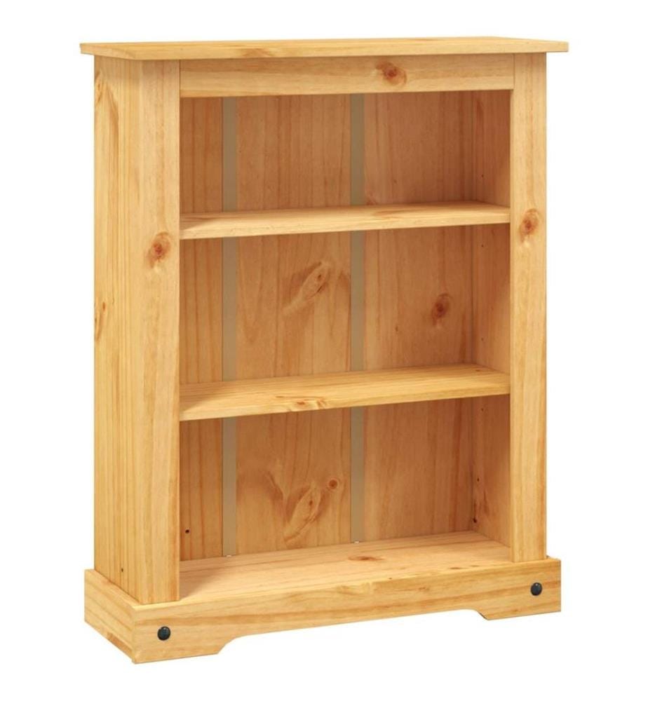 Bücherschrank 3 Fächer Mexiko-Stil Kiefernholz 80x29x100 cm