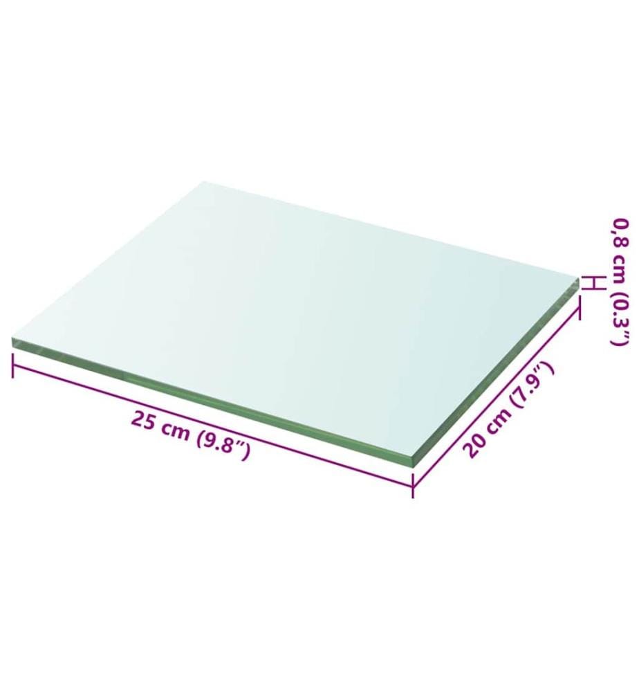Regalboden Glas Transparent 20x25 cm