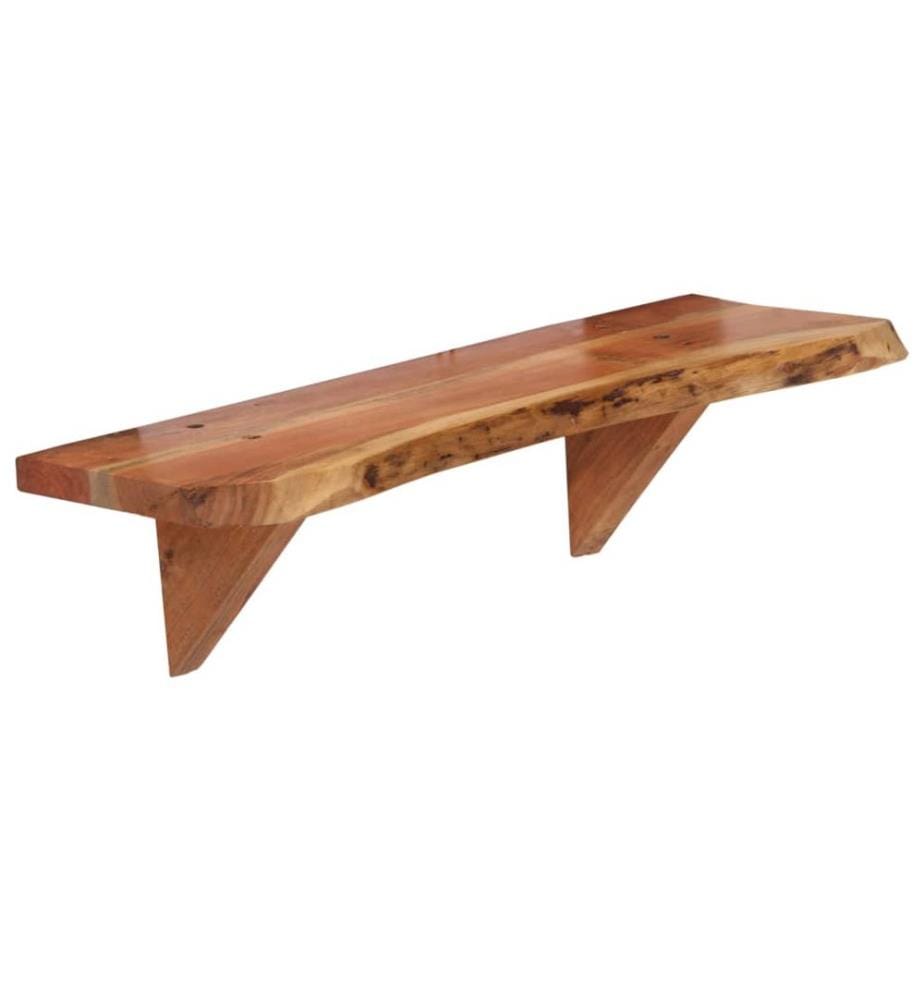 Wandregale 2 Stk. 60 x 20 x 18 cm Massivholz Akazie