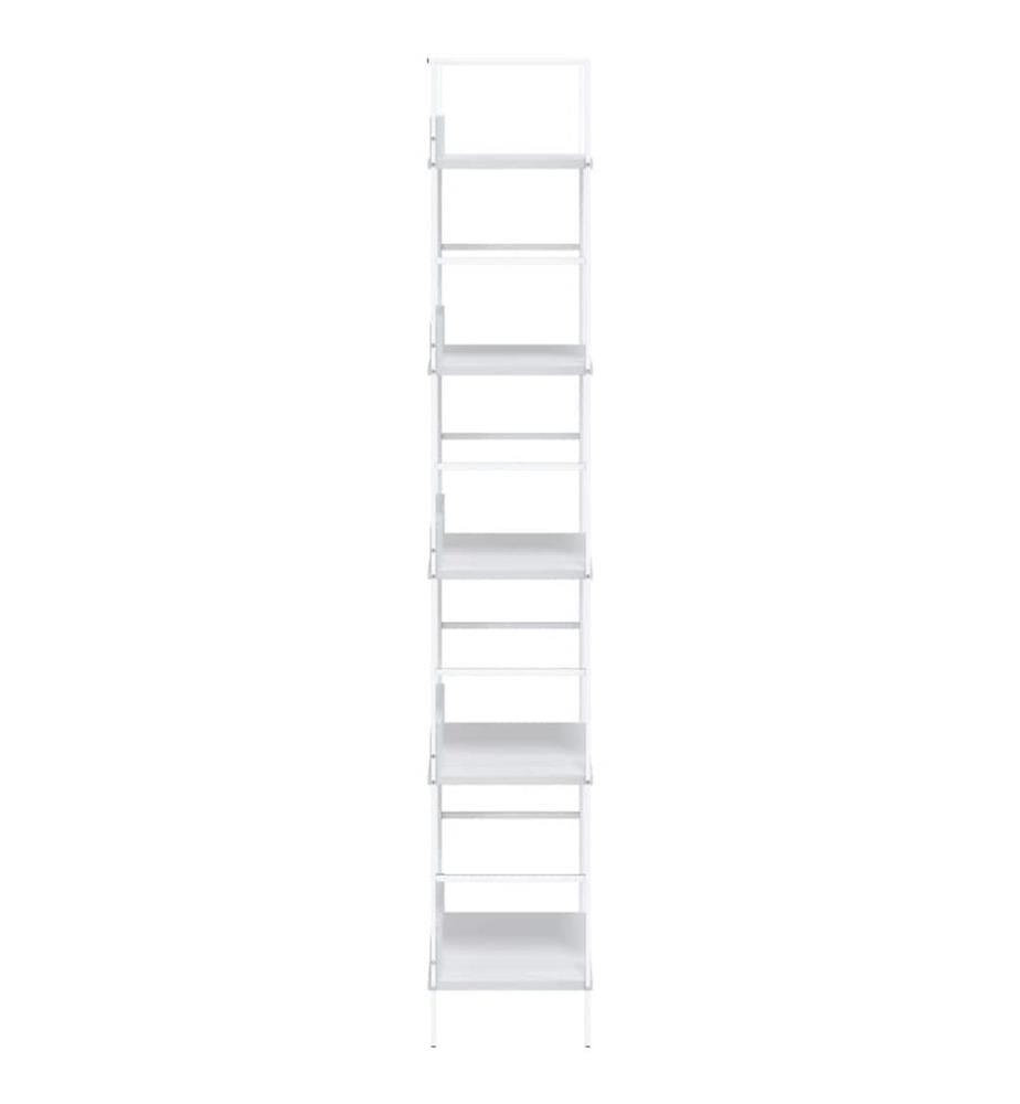 Bücherregal 5 Regalböden Weiss 60x27,6x158,5 cm Holzwerkstoff