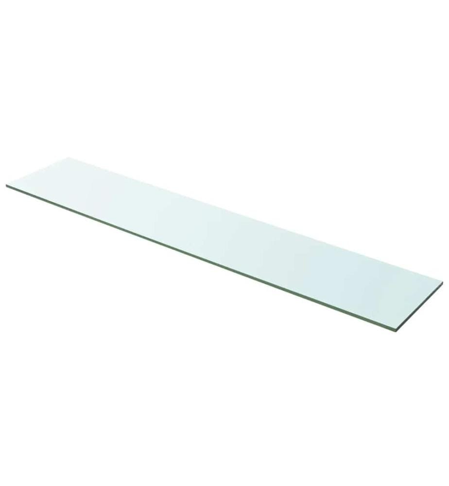 Regalböden 2 Stk. Glas Transparent 100x20 cm