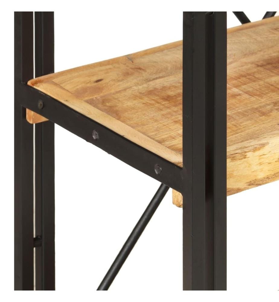 Bücherregal 3 Fächer 60x30x80 cm Mango Massivholz
