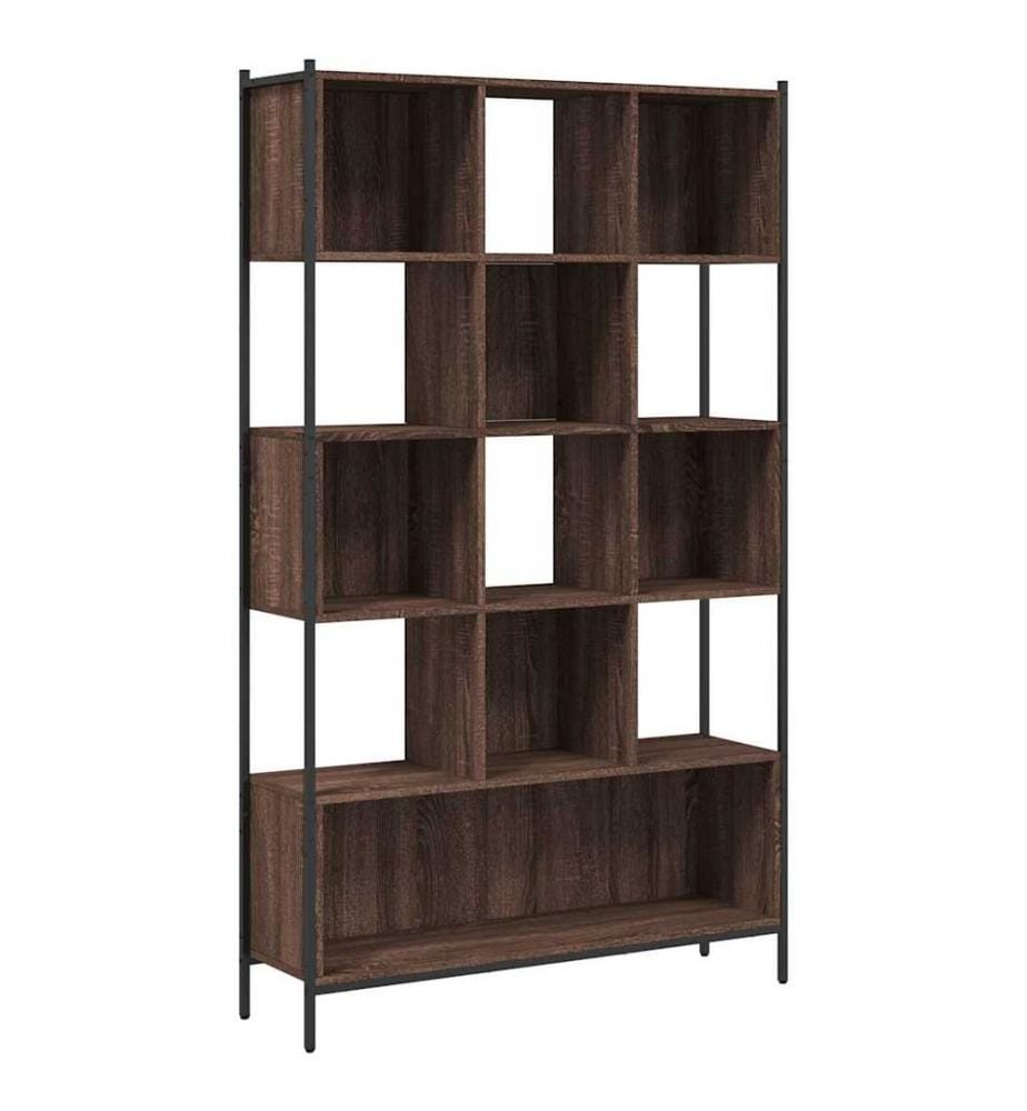 Bücherregal Braun Eichen-Optik 102x28x172 cm Holzwerkstoff