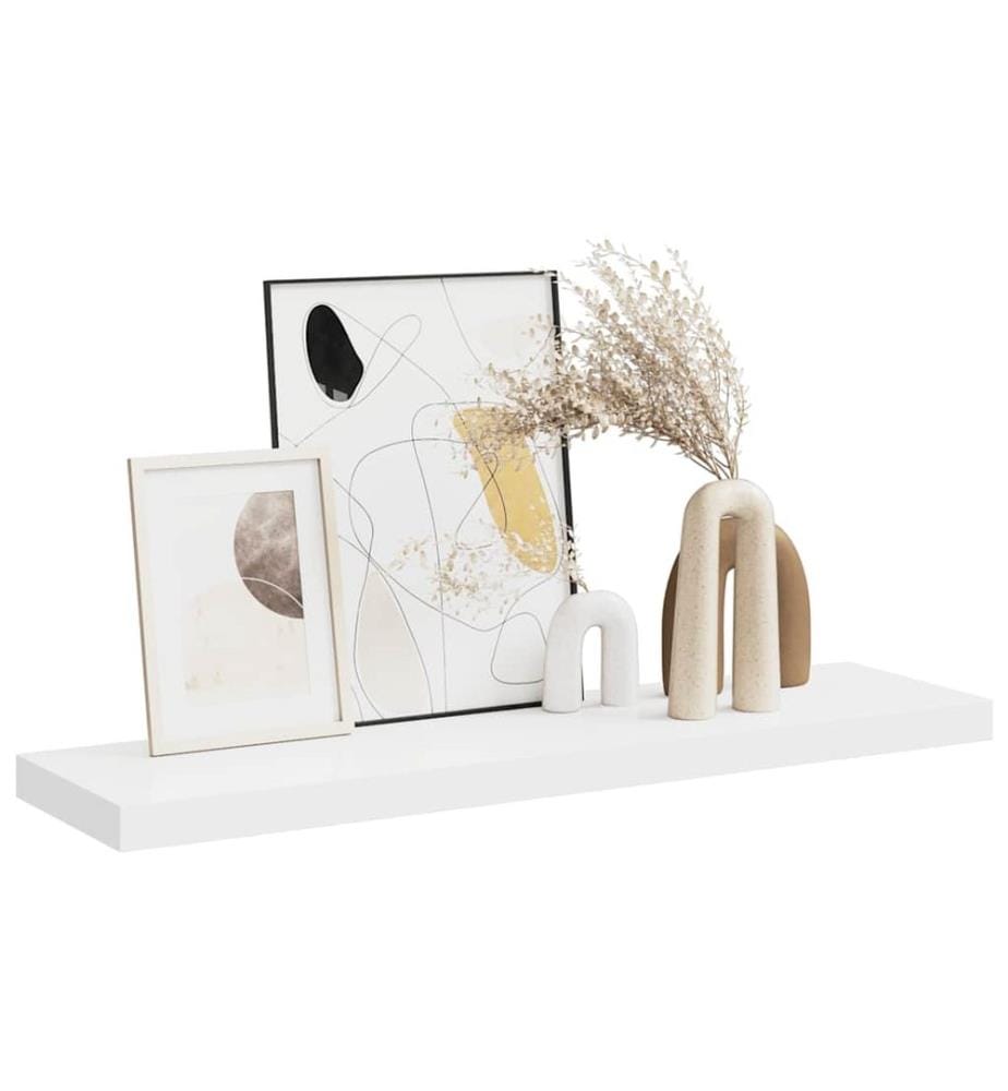 Schweberegal Weiss 90x23,5x3,8 cm MDF