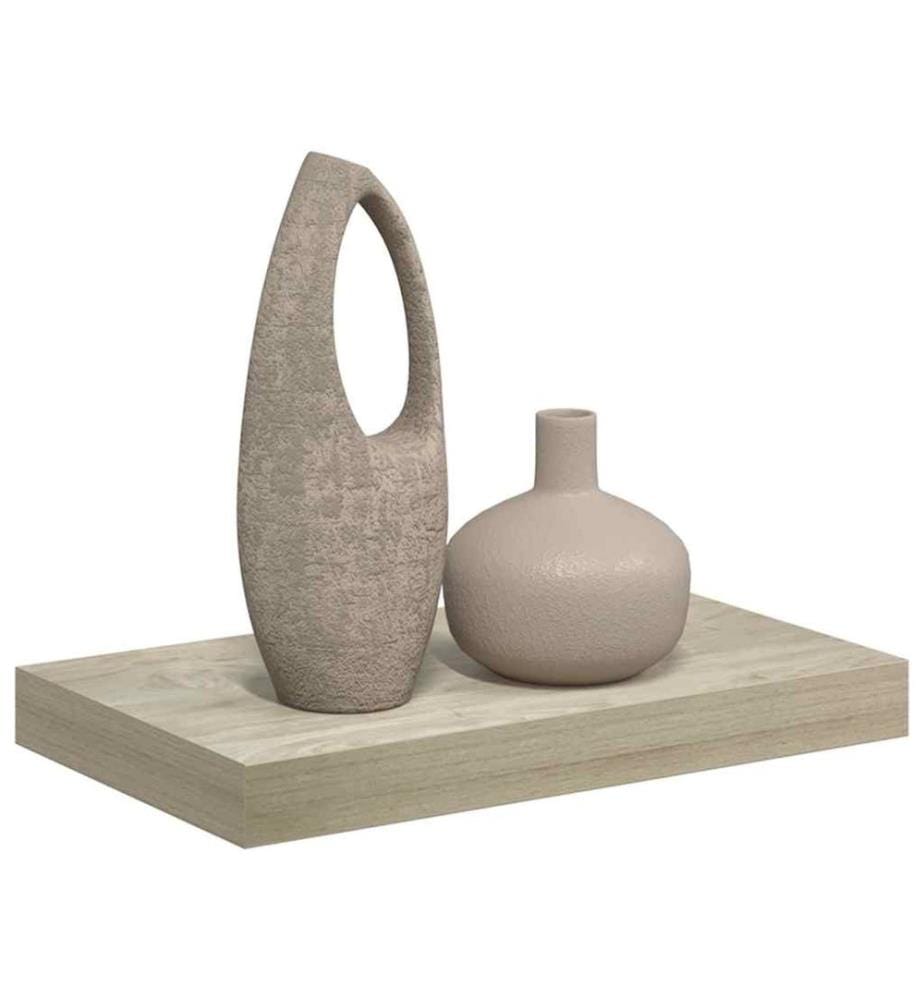 Schwebendes Wandregal Eichefarben 40x23x3,8 cm MDF