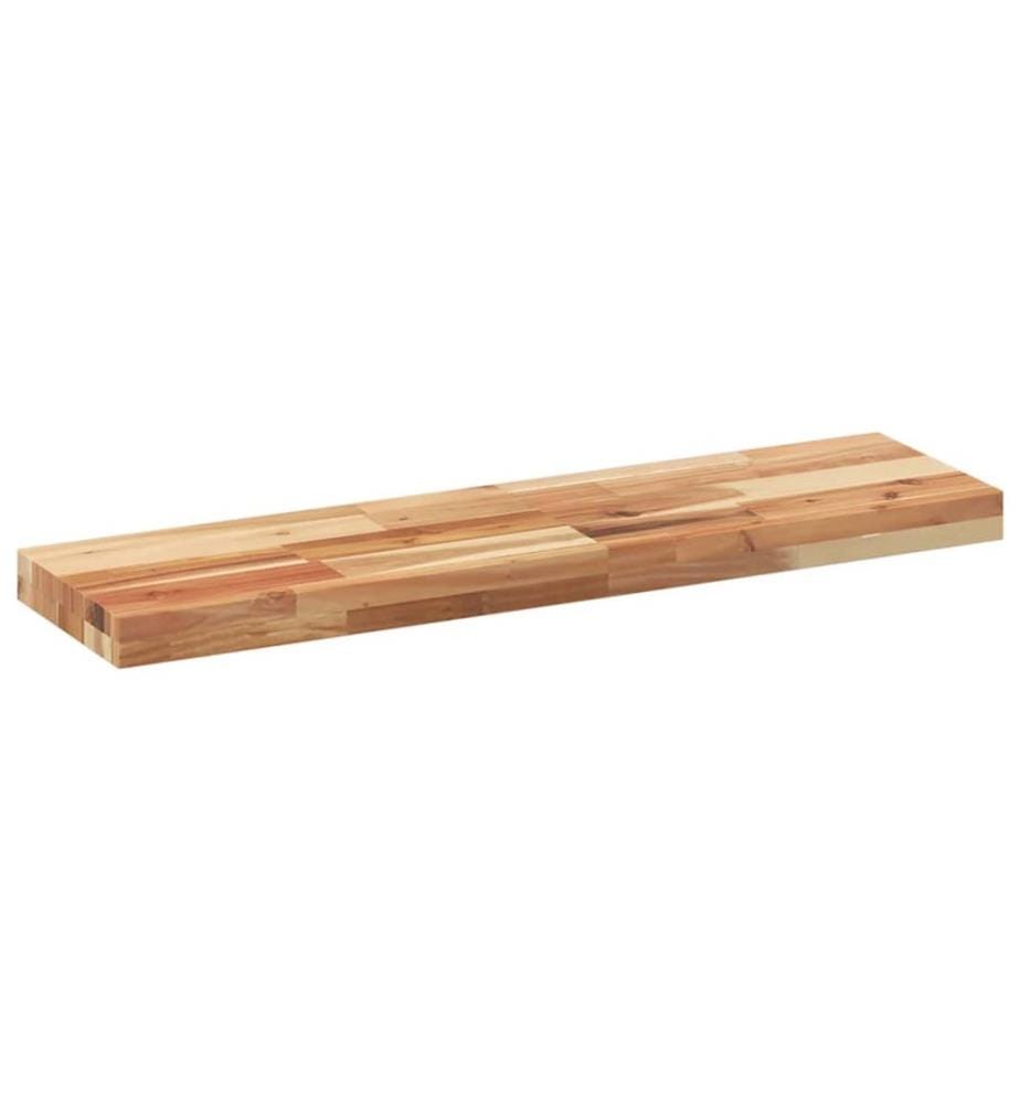 Schweberegale 2 Stk. 100x20x4 cm Massivholz Akazie Ölbehandelt