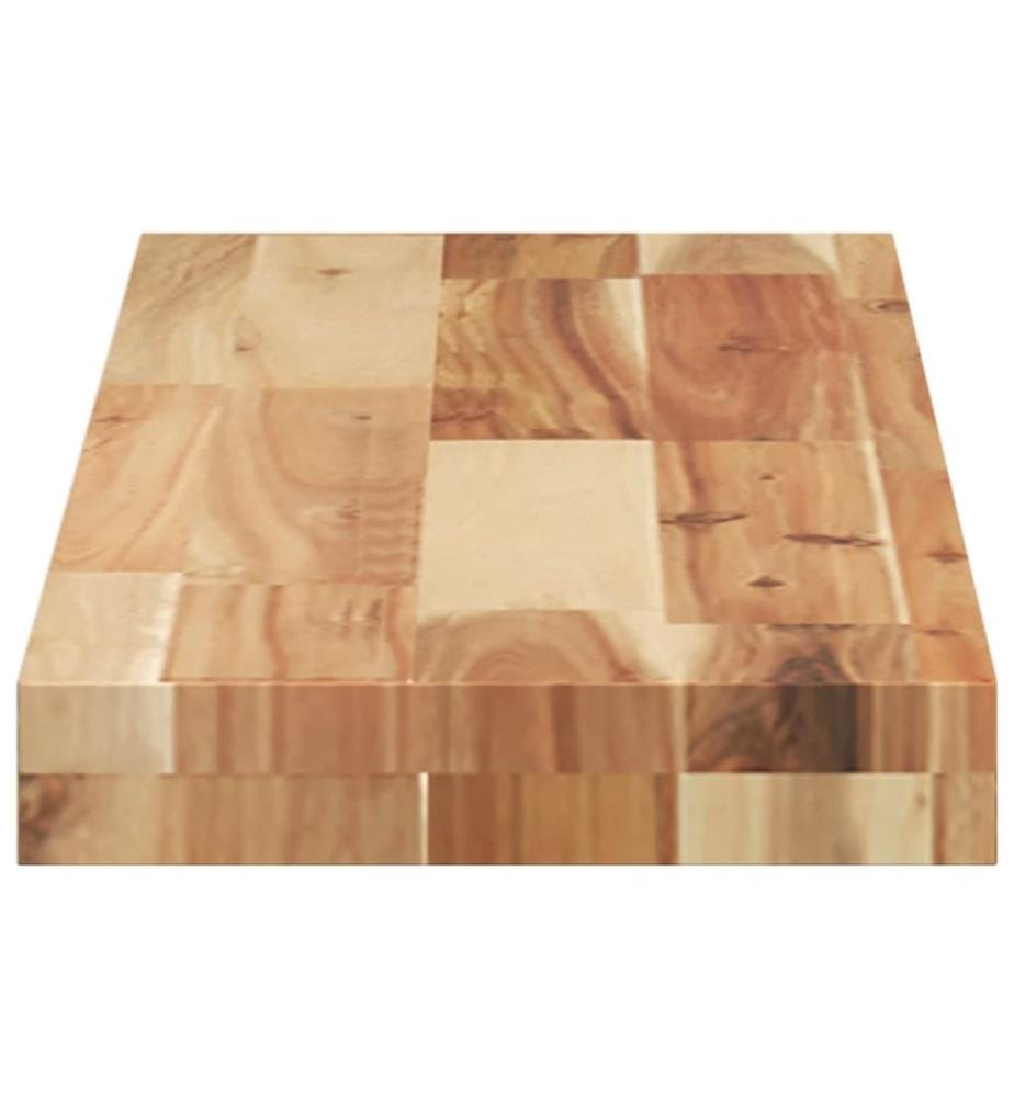 Schweberegale 2 Stk. 100x20x4 cm Massivholz Akazie Ölbehandelt