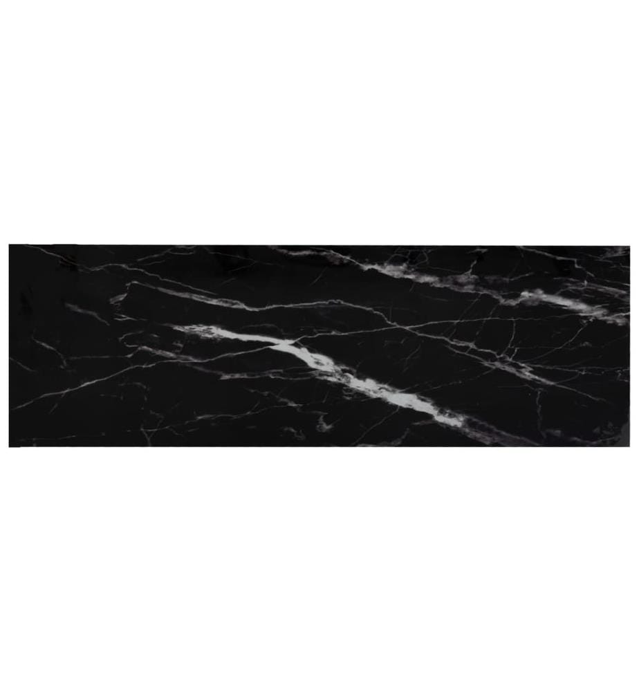 Regal Transparent und Marmor 100x36x90 cm Gehärtetes Glas