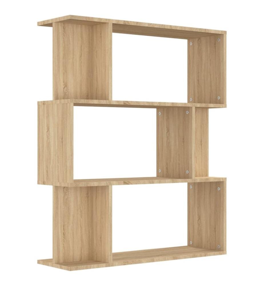 Bücherregal/Raumteiler Sonoma-Eiche 80x24x96 cm Holzwerkstoff