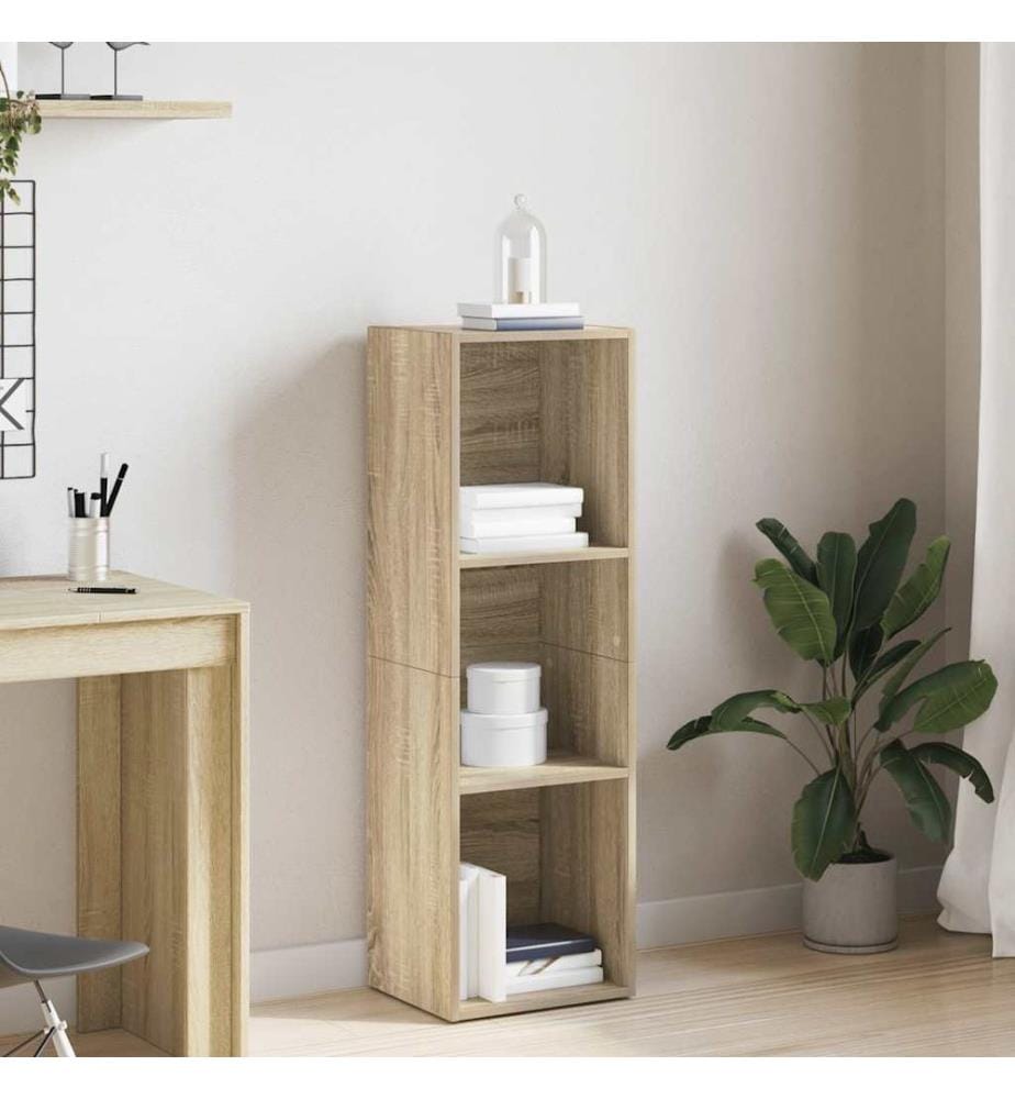 Bücherregal/TV-Schrank Sonoma Eiche 36x30x114 cm Holzwerkstoff