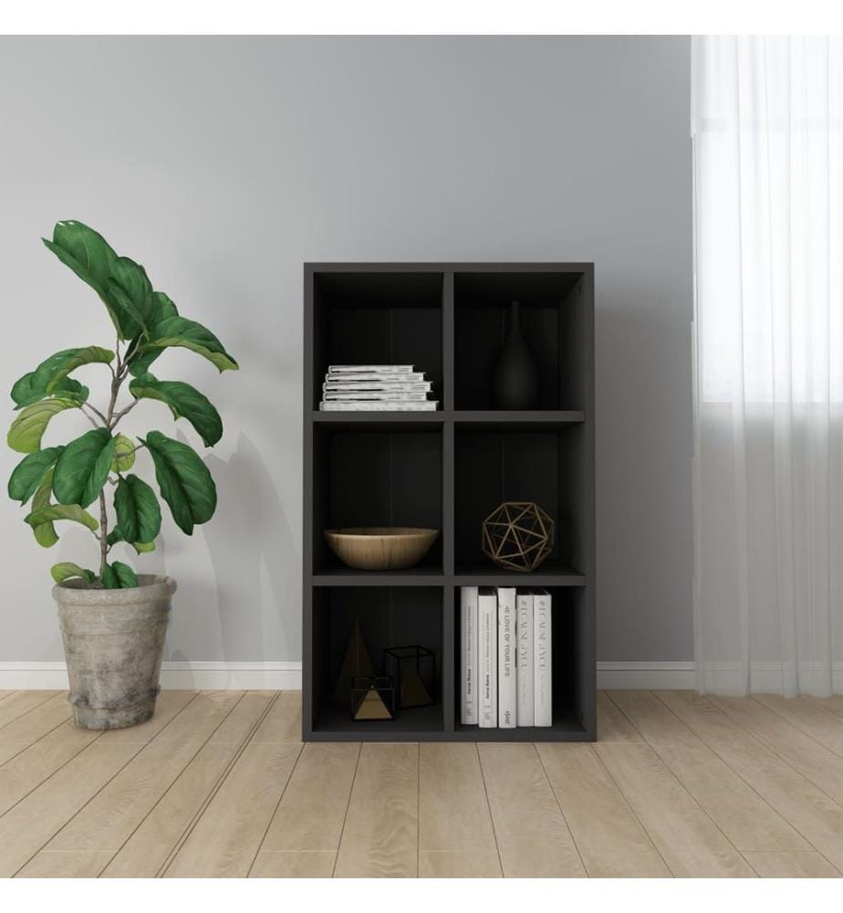 Bücherregal/Sideboard Schwarz 66x30x98 cm Holzwerkstoff