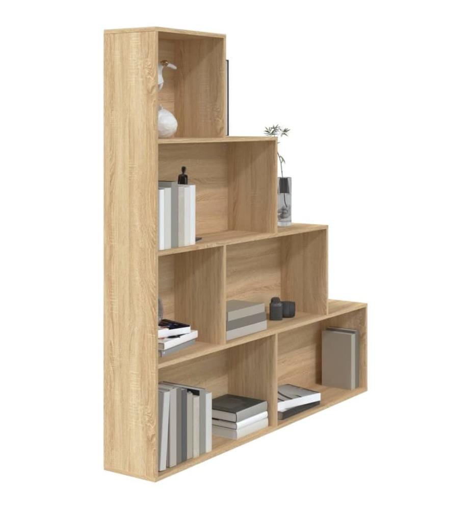Bücherregal/Raumteiler Sonoma-Eiche 155x24x160 cm Holzwerkstoff