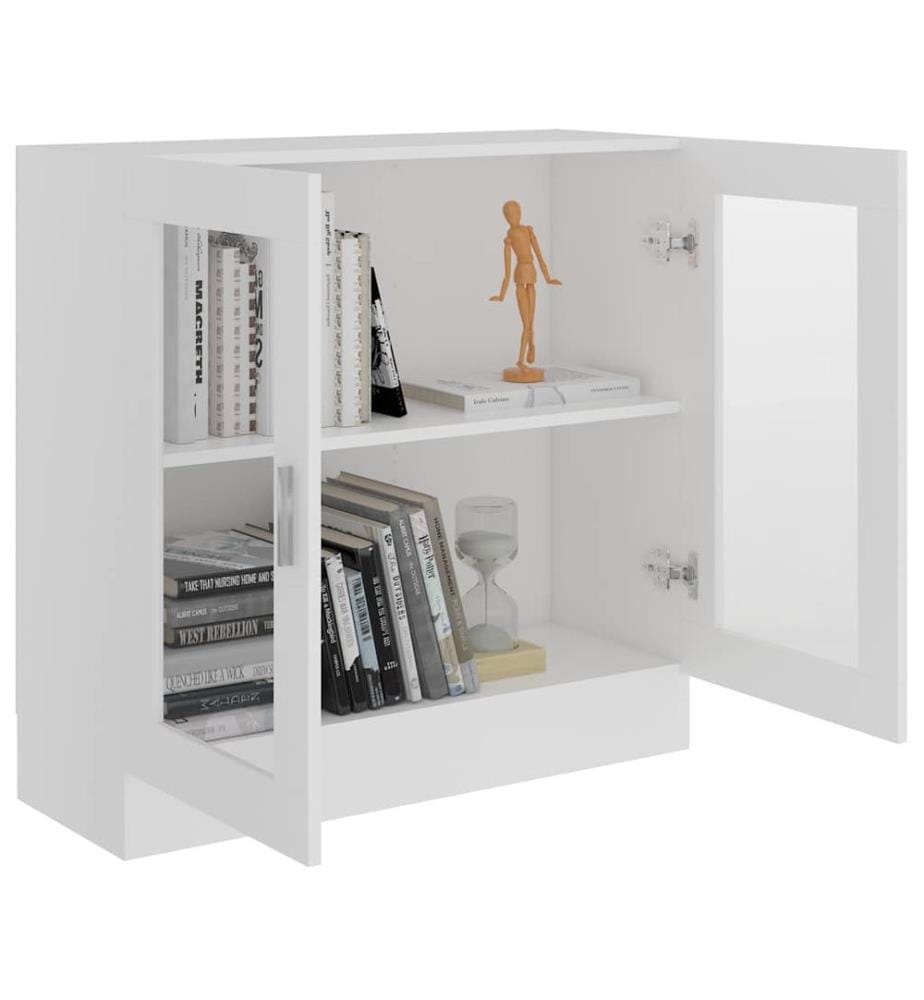 Armoire à vitrine Blanc 82,5x30,5x80 cm Bois d'ingénierie