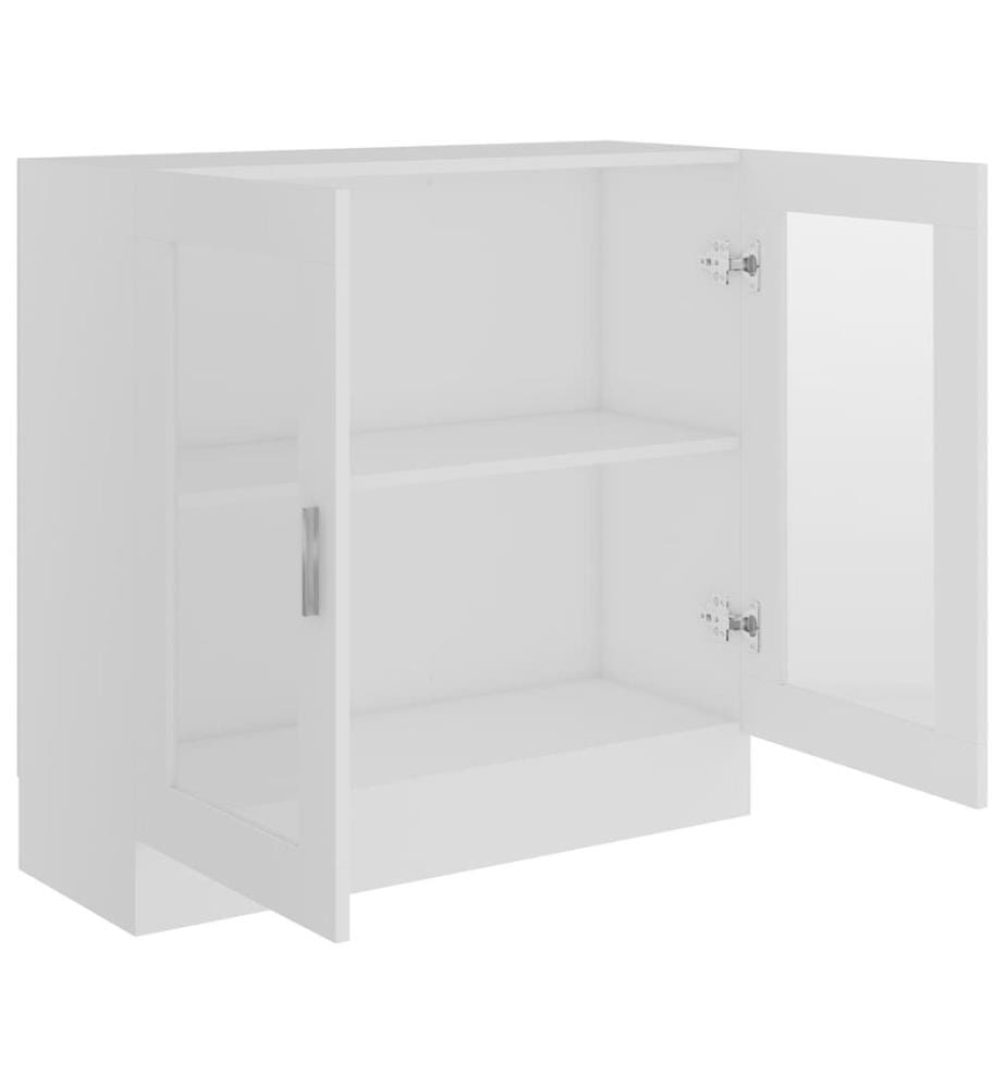 Armoire à vitrine Blanc 82,5x30,5x80 cm Bois d'ingénierie