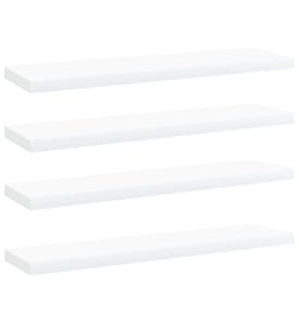 Bücherregal-Bretter 4 Stk. Weiss 40x10x1,5 cm Holzwerkstoff