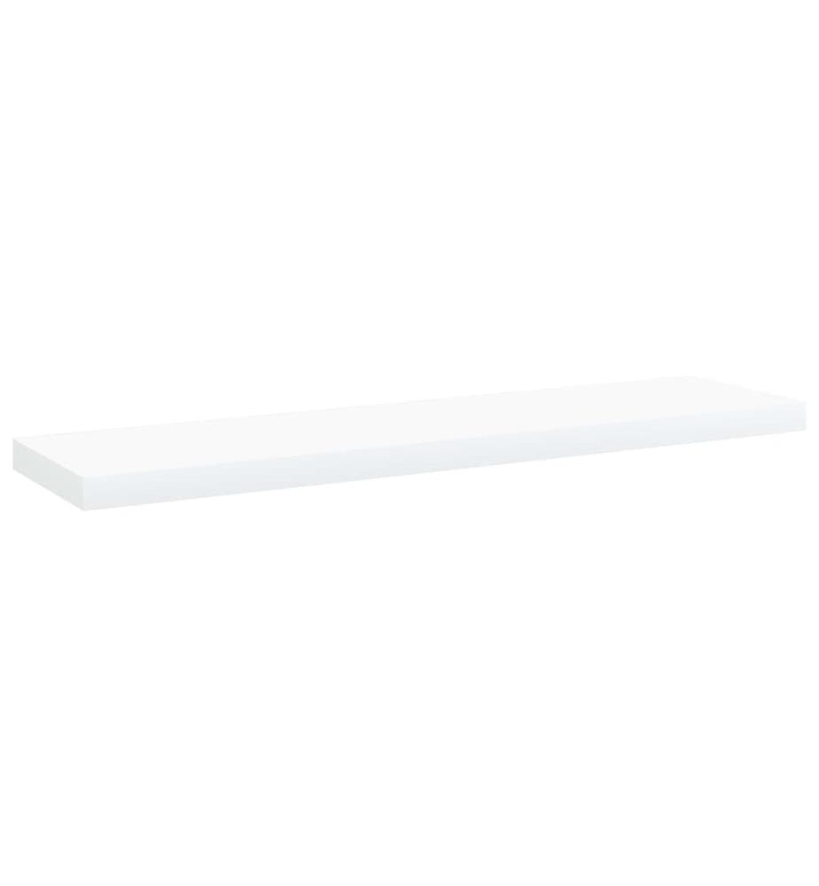 Panneaux de bibliothèque 4 pcs blanc bois d'ingénierie