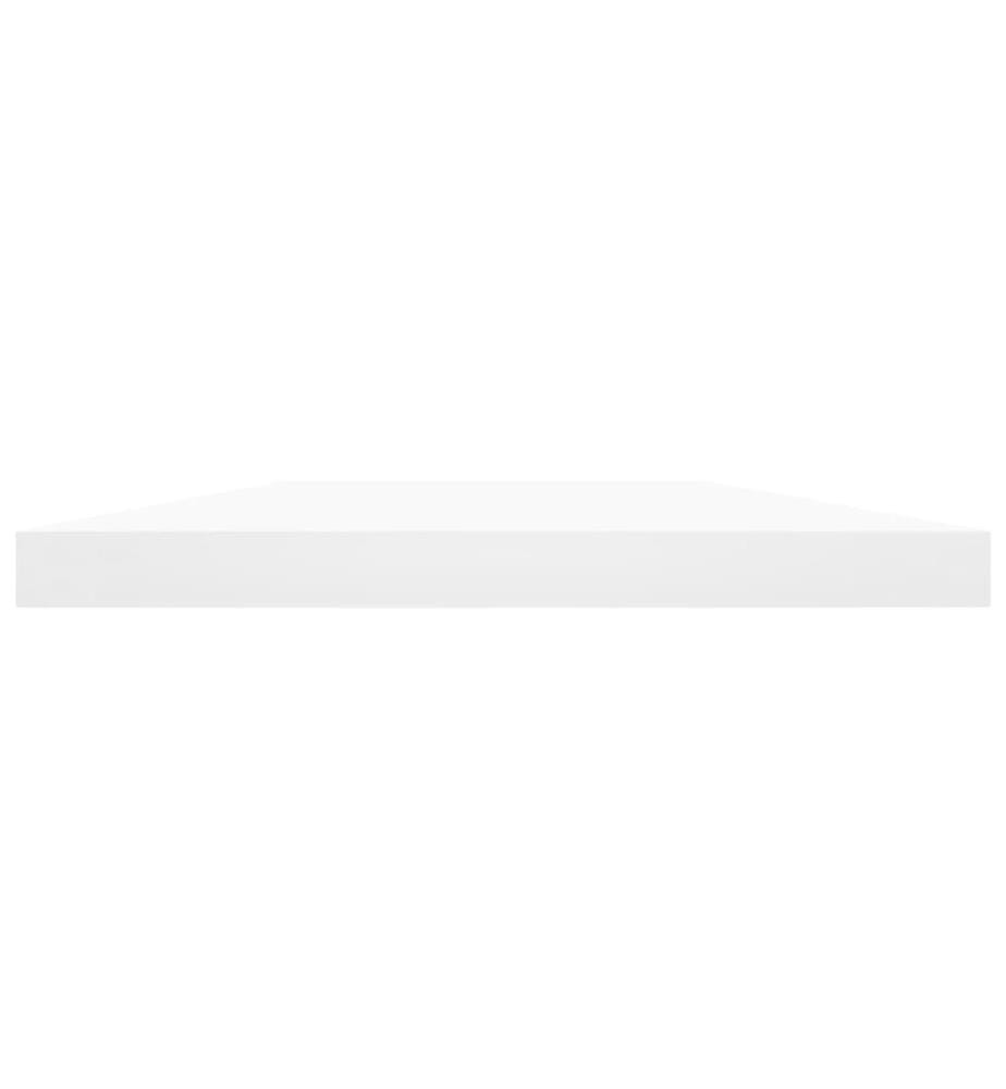 Panneaux de bibliothèque 4 pcs blanc bois d'ingénierie