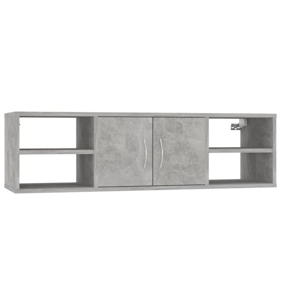 Wandregal Betongrau 102x30x29 cm Holzwerkstoff