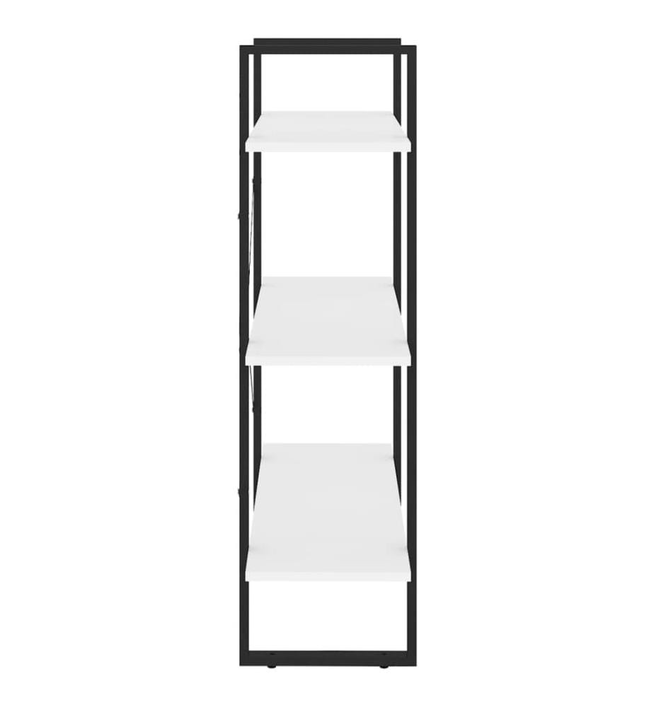 Bücherregal Weiss 80x30x105 cm Holzwerkstoff