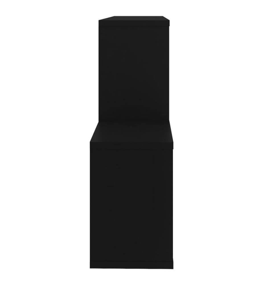 Wandregal Schwarz 100x18x53 cm Holzwerkstoff