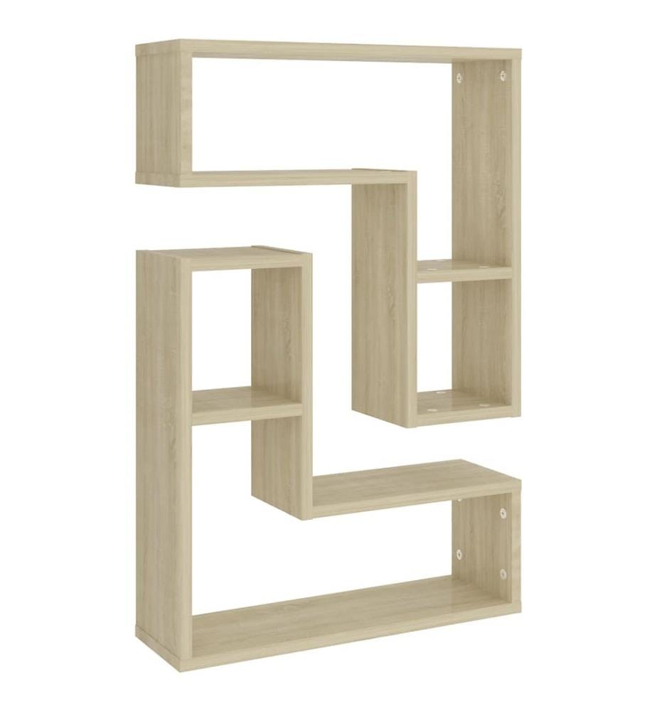 Wandregale 2 Stk. Sonoma-Eiche 50x15x50 cm Holzwerkstoff
