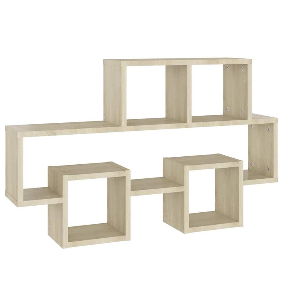 Wandregal in Autoform Sonoma-Eiche 82x15x51 cm Holzwerkstoff