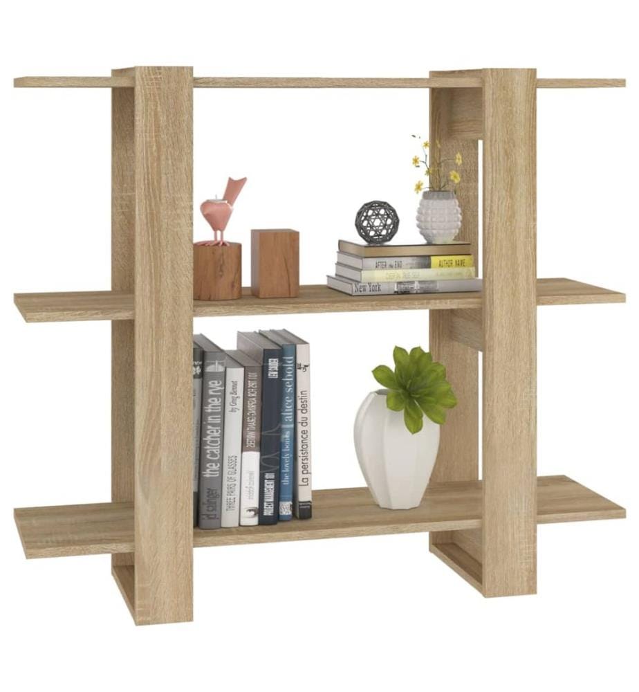 Bücherregal/Raumteiler Sonoma-Eiche 100x30x87 cm