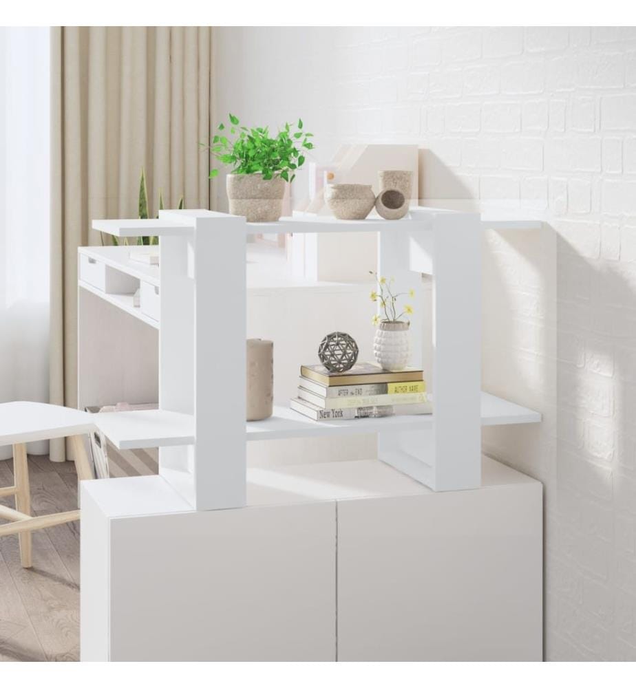 Bücherregal/Raumteiler Weiss 80x30x51 cm