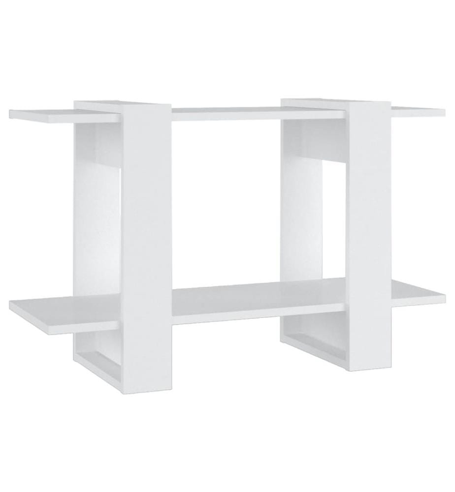 Bücherregal/Raumteiler Weiss 80x30x51 cm