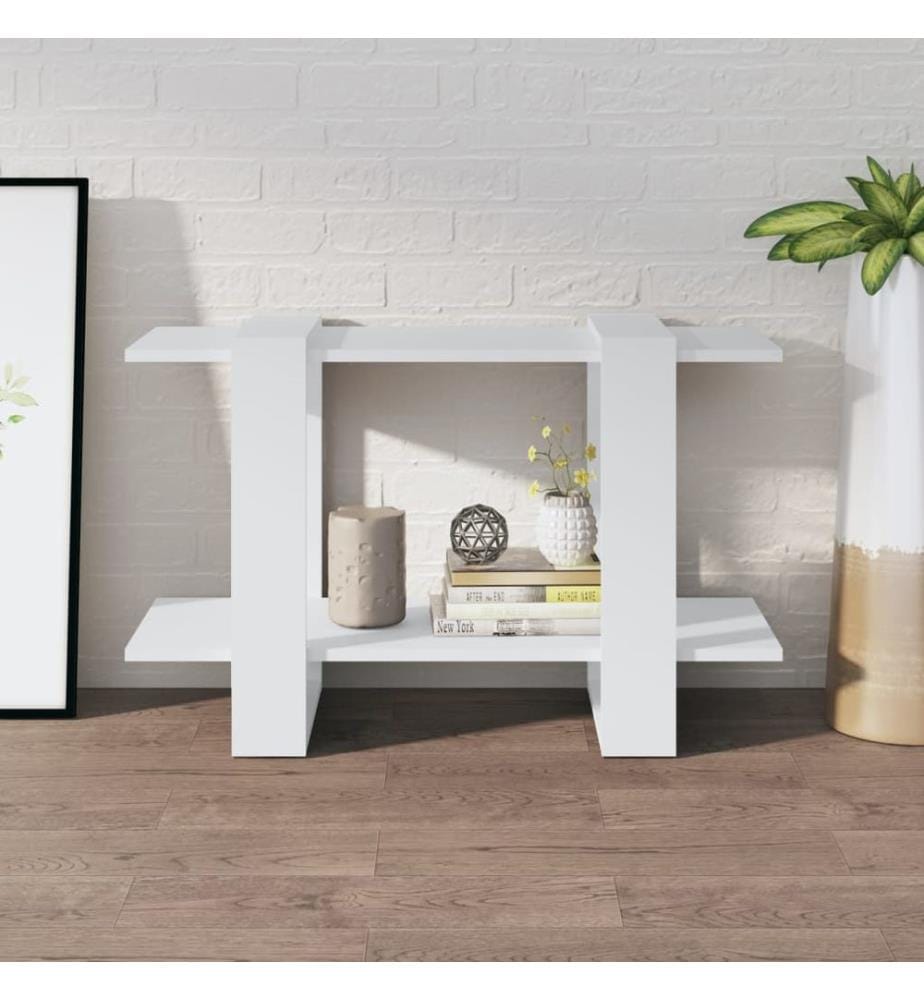 Bücherregal/Raumteiler Weiss 80x30x51 cm