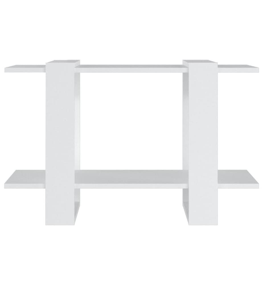 Bücherregal/Raumteiler Weiss 80x30x51 cm