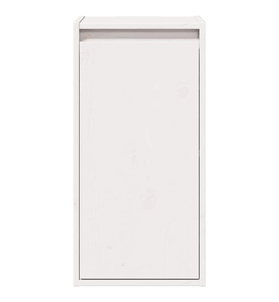 Wandschrank Weiss 30x30x60 cm Massivholz Kiefer