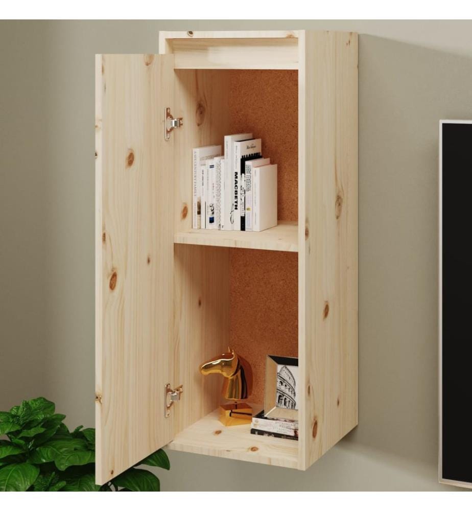 Wandschrank 30x30x80 cm Massivholz Kiefer