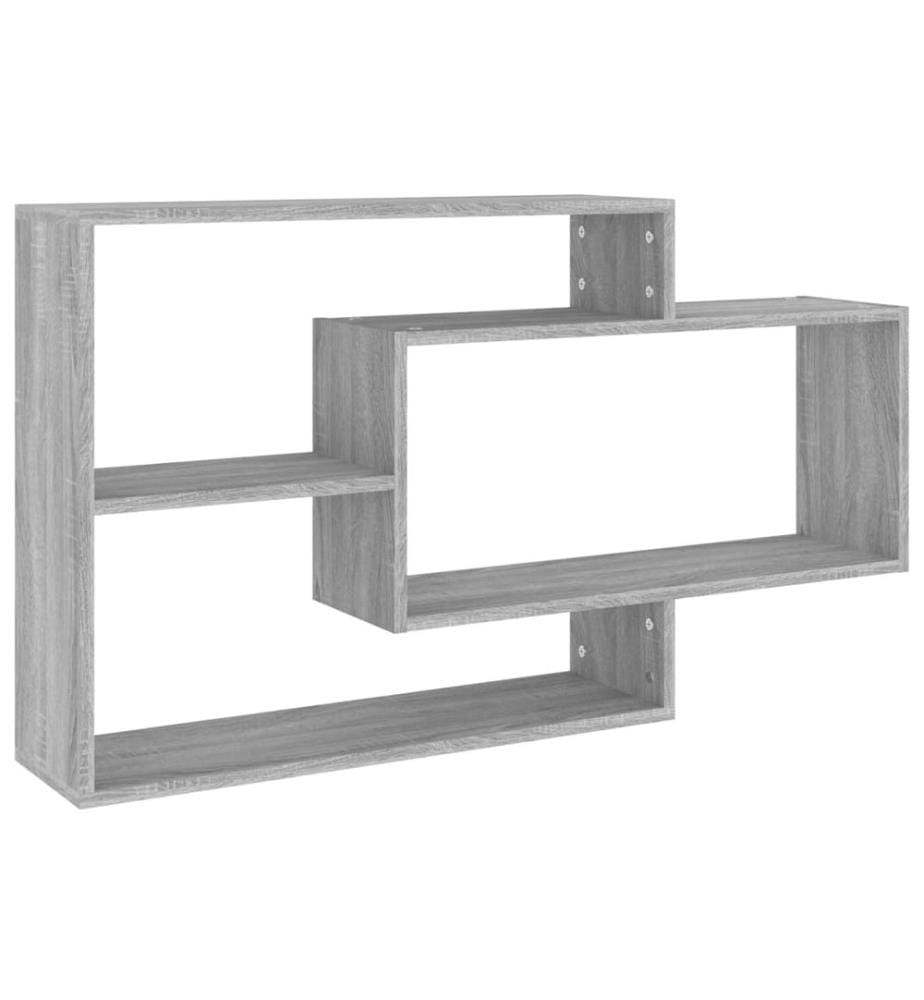 Wandregal Grau Sonoma 104x20x58,5 cm Holzwerkstoff