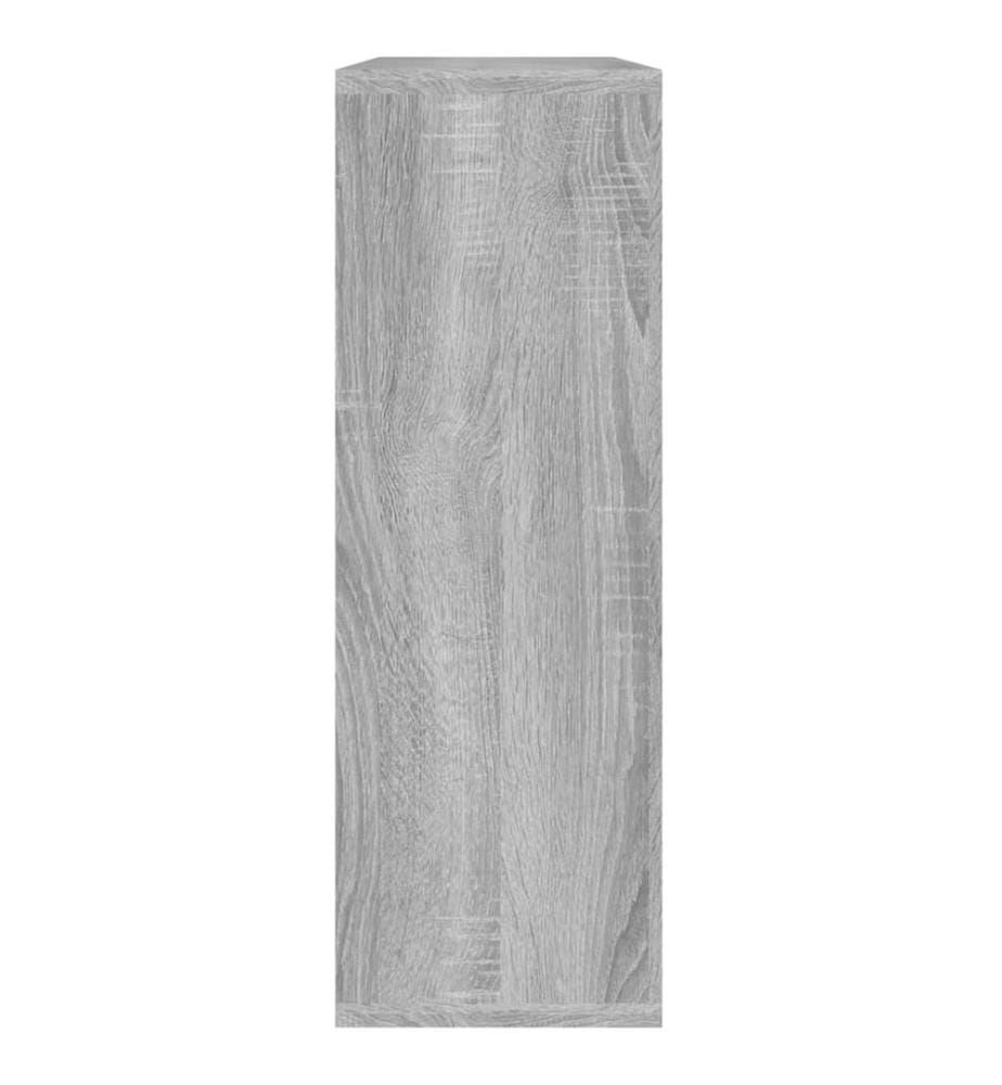 Wandregal Grau Sonoma 104x20x58,5 cm Holzwerkstoff