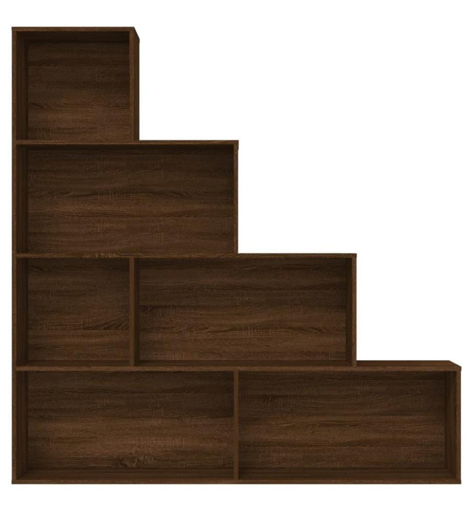 Bücherregal Braun Eichen-Optik 155x24x160 cm