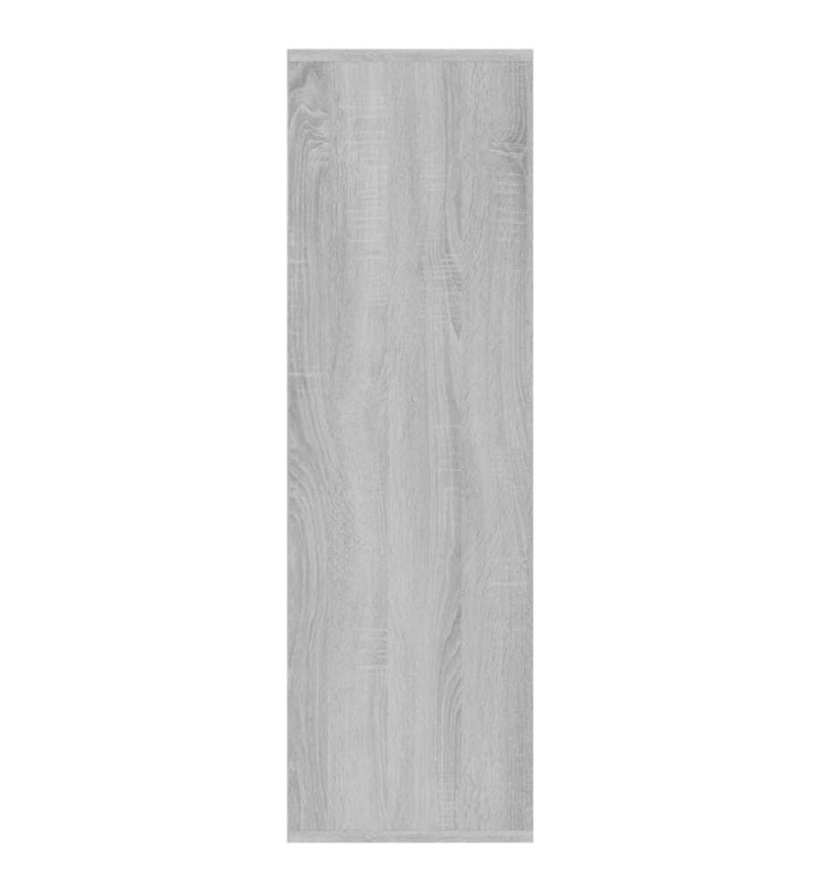 Bücherschrank Grau Sonoma-Eiche 98x29x97,5 cm