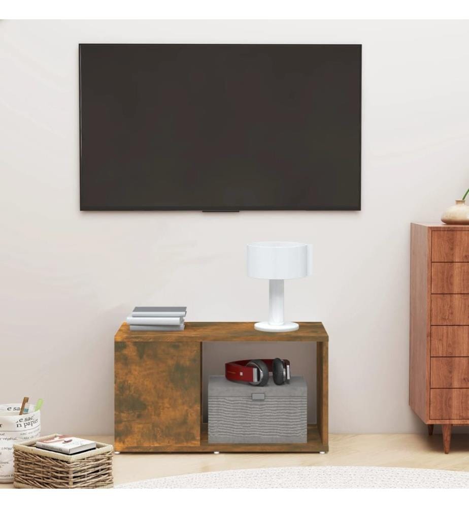 TV-Schrank Räuchereiche 60x24x32 cm Holzwerkstoff