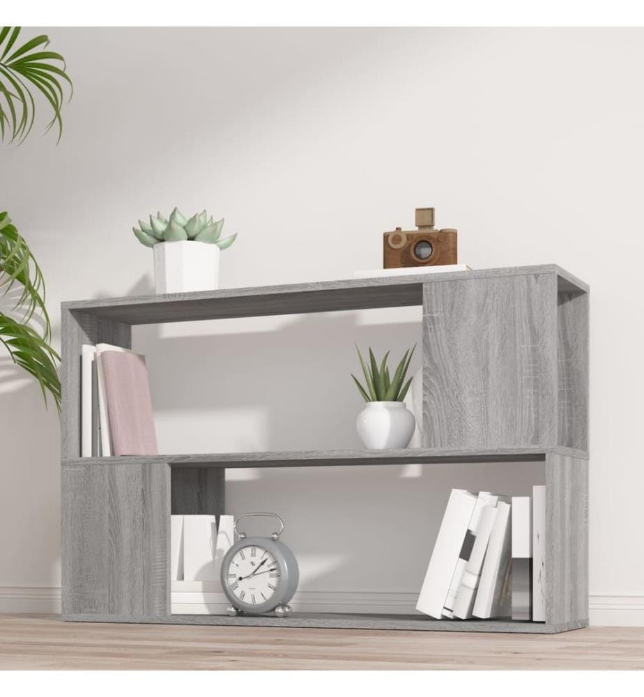 Bücherregal Grau Sonoma 100x24x63 cm Holzwerkstoff