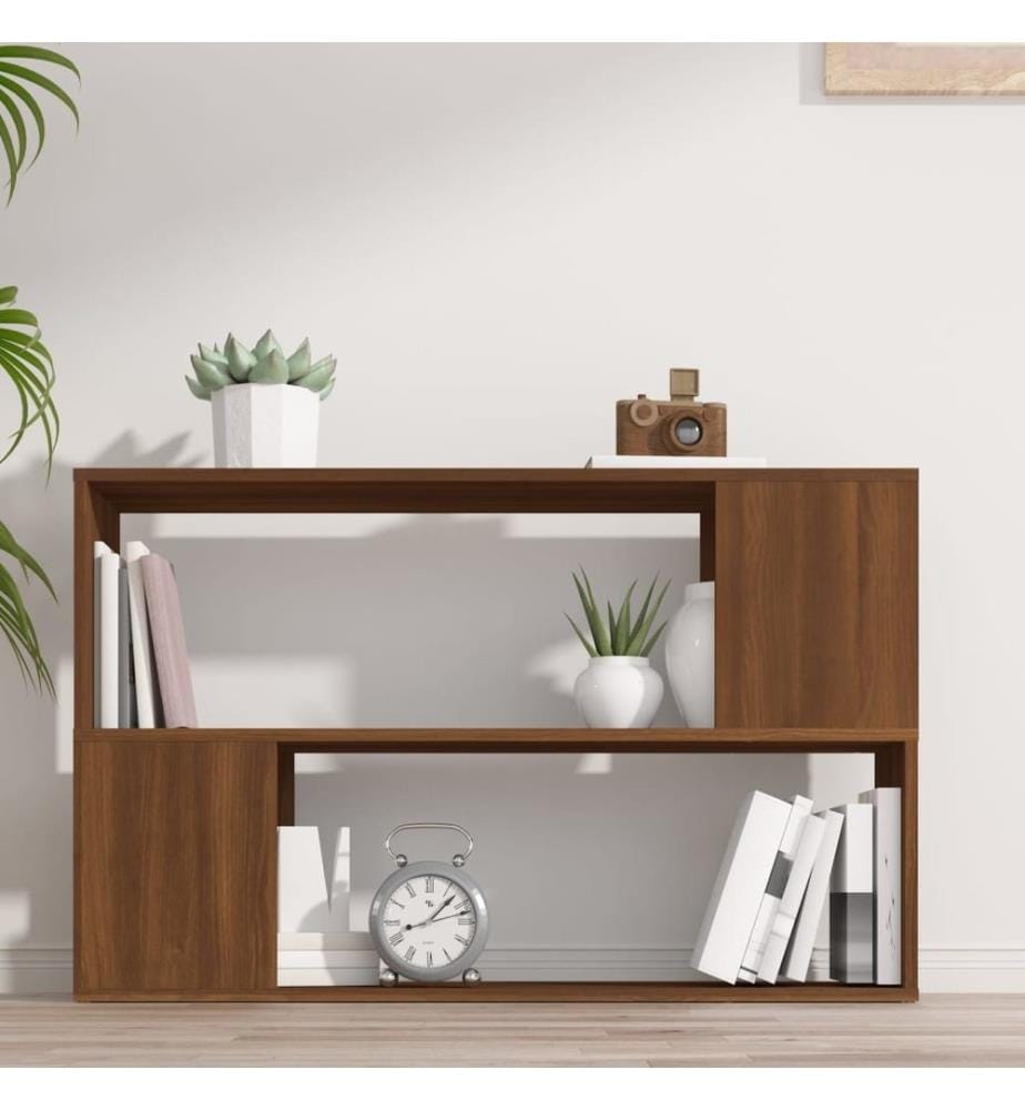 Bücherregal Braun Eichen-Optik 100x24x63 cm Holzwerkstoff