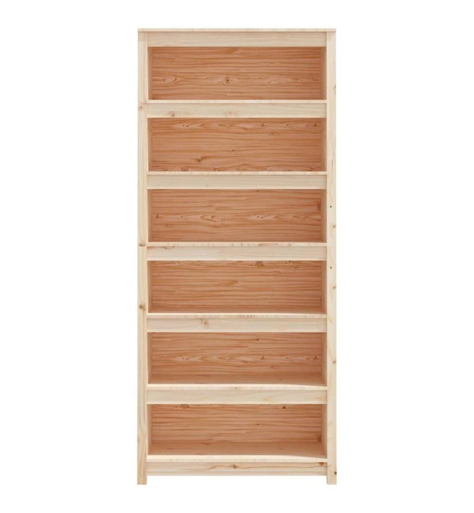 Bibliothèque 80x35x183 cm Bois de pin massif