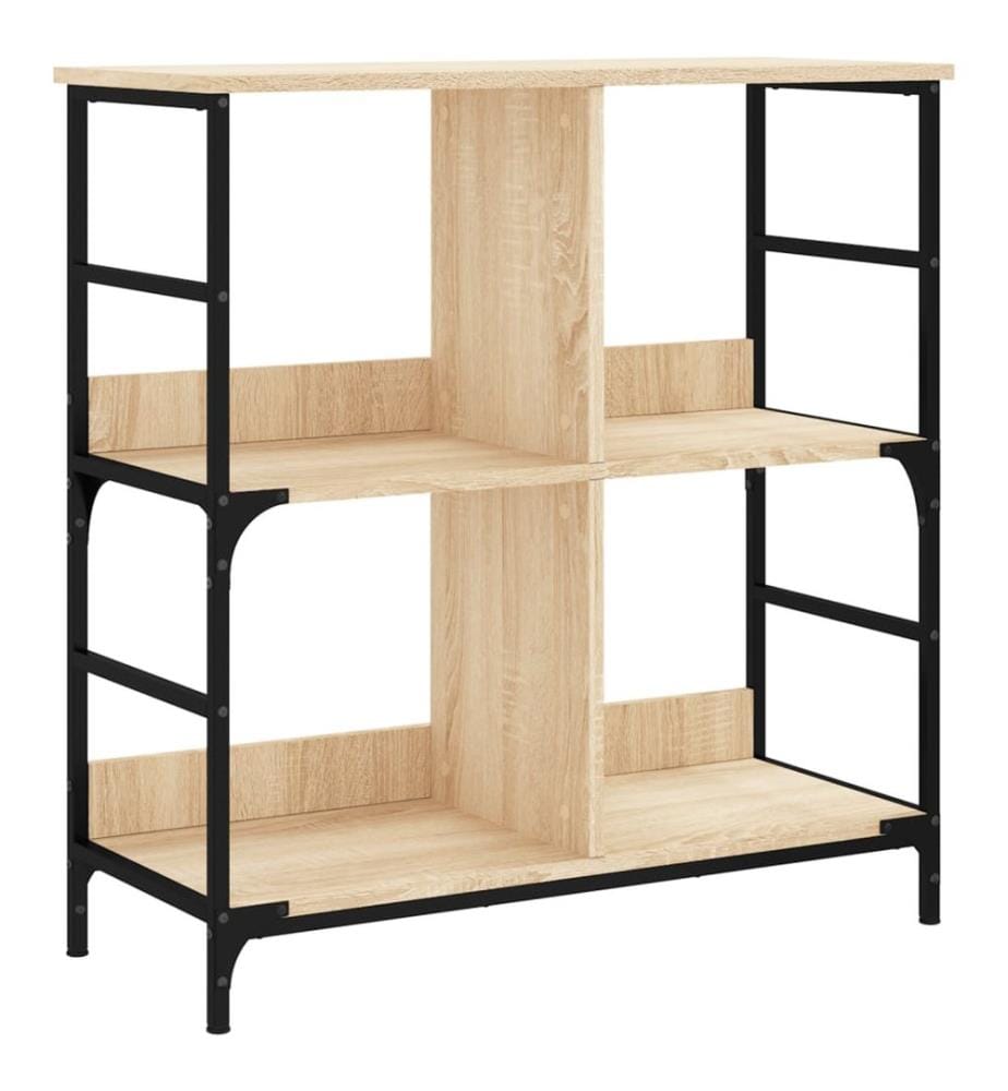 Bücherregal Sonoma-Eiche 78,5x33x82 cm Holzwerkstoff