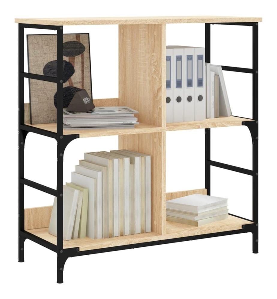 Bücherregal Sonoma-Eiche 78,5x33x82 cm Holzwerkstoff