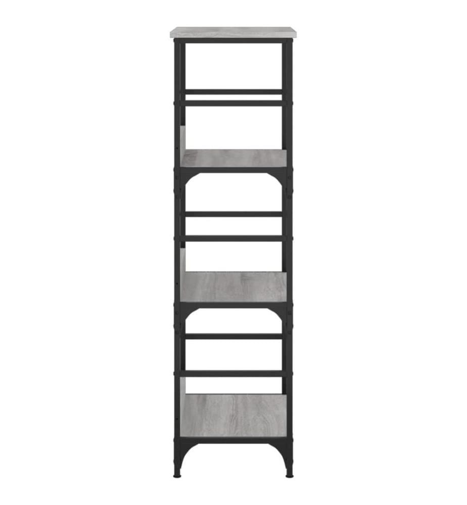 Bücherregal Grau Sonoma 50x33x117,5 cm Holzwerkstoff