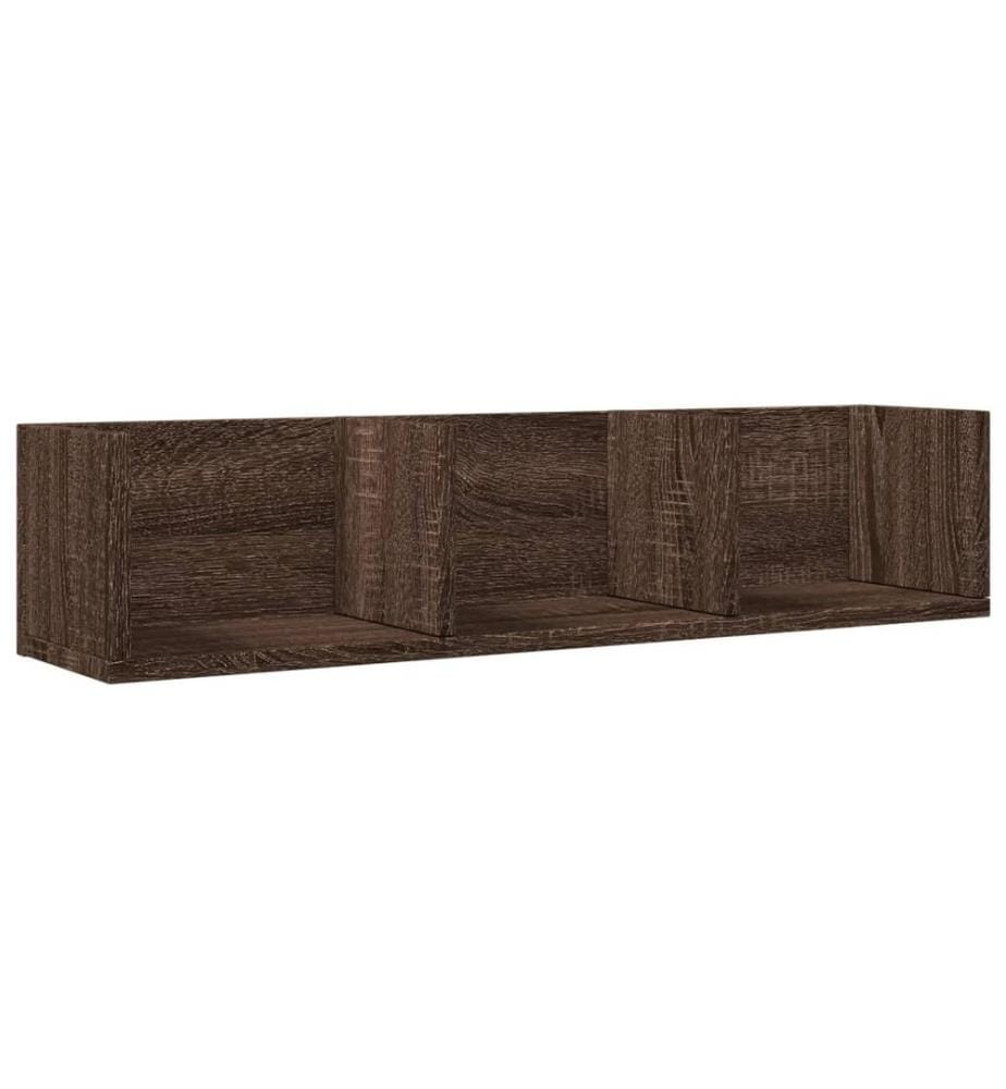 Wandschrank Braun Eichen-Optik 75x18x16,5 cm Holzwerkstoff