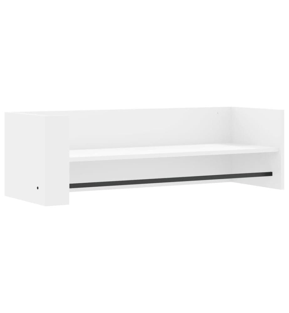 Wandregal Weiss 100x35x30,5 cm Holzwerkstoff