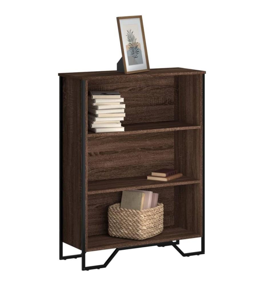 Bücherregal Braun Eichen-Optik 80x31x106 cm Holzwerkstoff